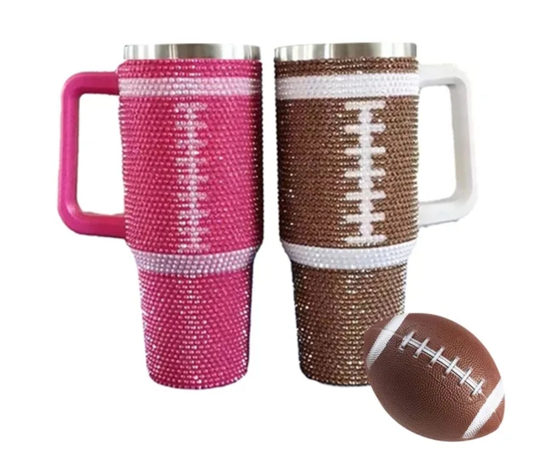 Customized Football/Baseball/ Rhinestone Tumbler