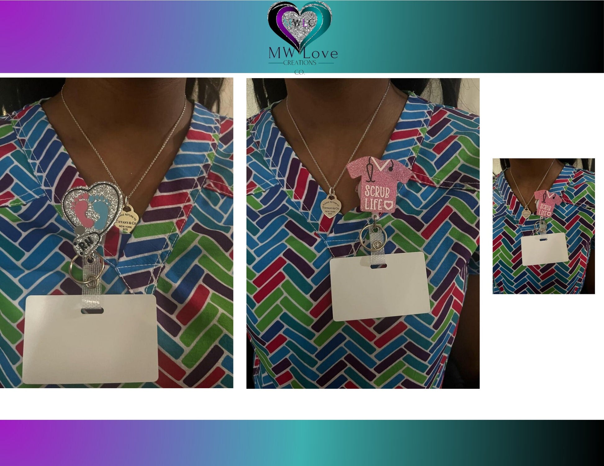 Retractable Badge Reel Holder w/ID Clip-Medical Field