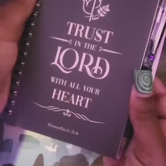 Inspirational Scripture Notepad & Pen Sets, Christian Spiral Bible Notebook, Note Taking, Bible Study Journal, Christian Gift Sets